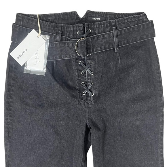GRLFRND Solange Grommet Lace Up With Belt Black Jeans - Size 31 - Picture 3 of 15